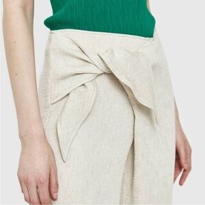 Simon Miller Hatton Tie Wide Leg Pant in Ivory Size 3 US Large